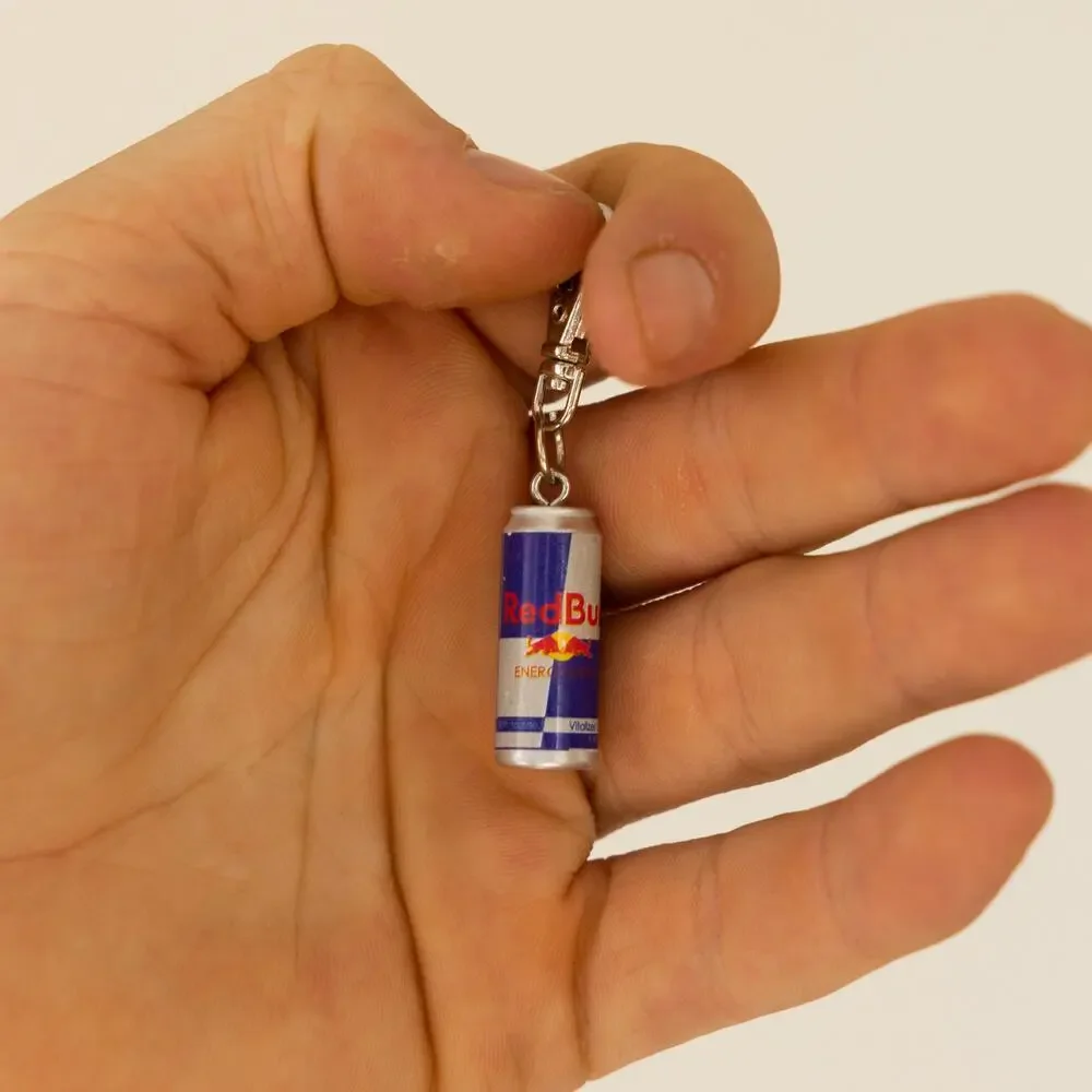 Y2K Red Bull Can Keychain – Mini Collectible, Lightweight, Brand New